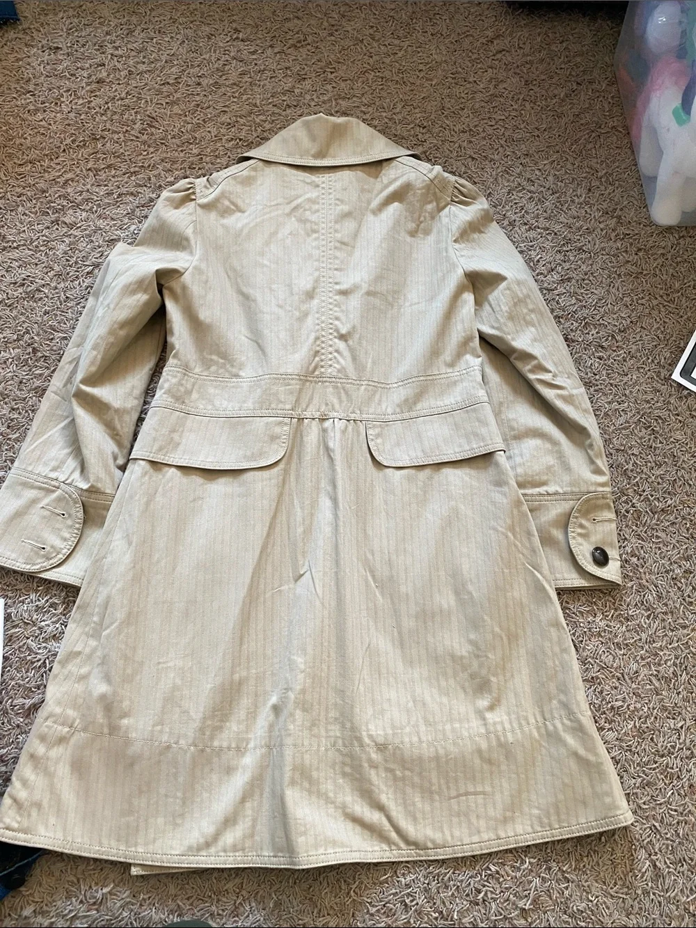 Marc By Marc Jacobs Light Beige Double-Breasted Trench Coat XS